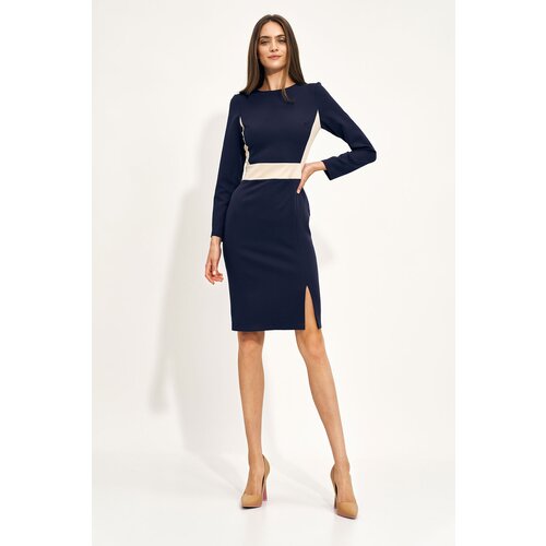 Nife Woman&amp;#039;s Dress S207 Navy Blue Slike