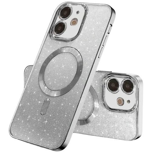 Magsafe glitter maskica iPhone 12 Pro Silver Cene