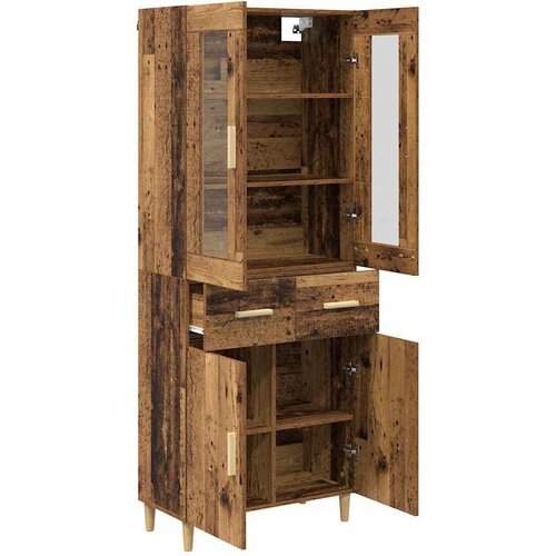  Highboard Staro drvo 69,5 x 34 x 180 cm Konstruirano drvo Slike