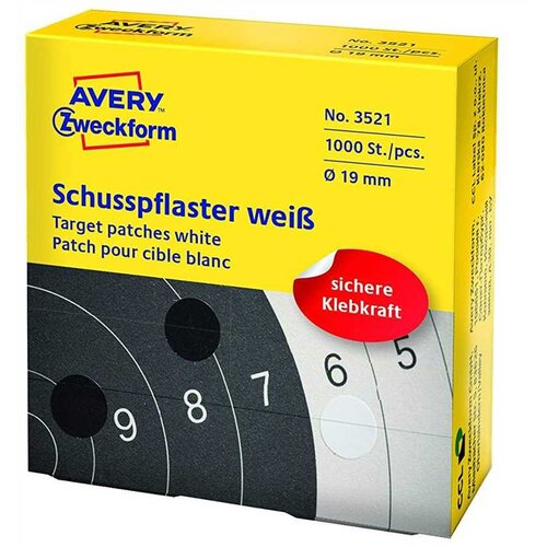 Etikete zweckform 3521 okrogle premer 19mm bele ZWECKFORM Slike