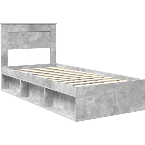  Krevetna konstrukcija s uzglavljem Betonska siva 90 x 190 cm Slike