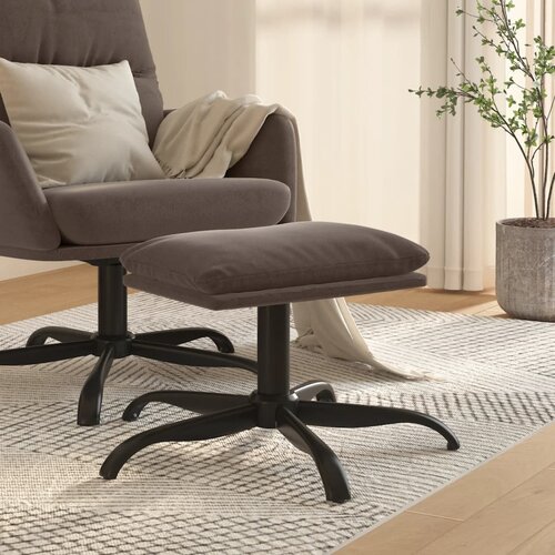 VidaXL stolček za noge temno siv 60x60x39 cm tkanina iz mikrovlaken Slike
