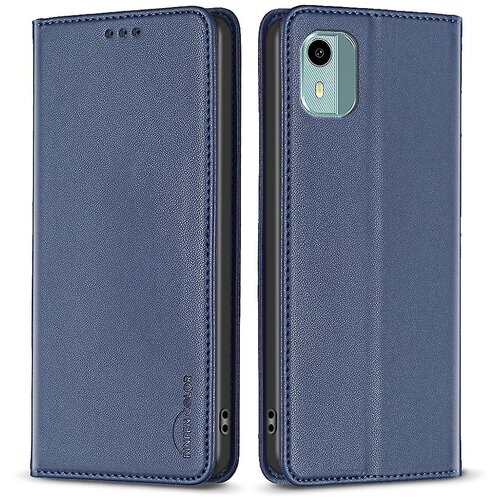 INORCO BINFEN COLOR BF18 Za Nokio C12 4G/C12 Plus/C12 Pro PU usnje, držalo za kartice, ovitek za telefon, torbica s stojalom proti padcem, (22036300) Slike