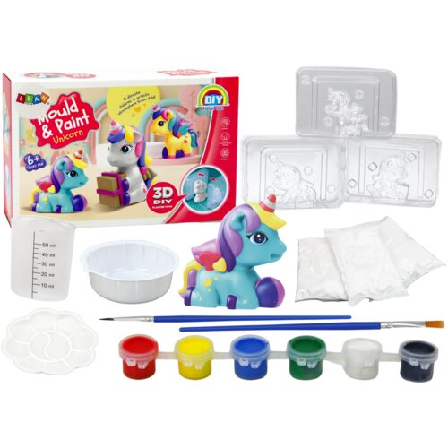 Creative Artistic Unicorn 3D Plaster Paint Set Slike