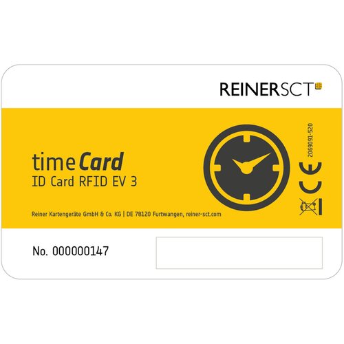  Reiner SCT timeCard Premium card MIFARE DESFire EV3 RFID tag Black, White, Yellow 25 pc(s) Cijene