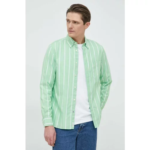 Tommy Hilfiger Bombažna srajca moška, zelena barva
