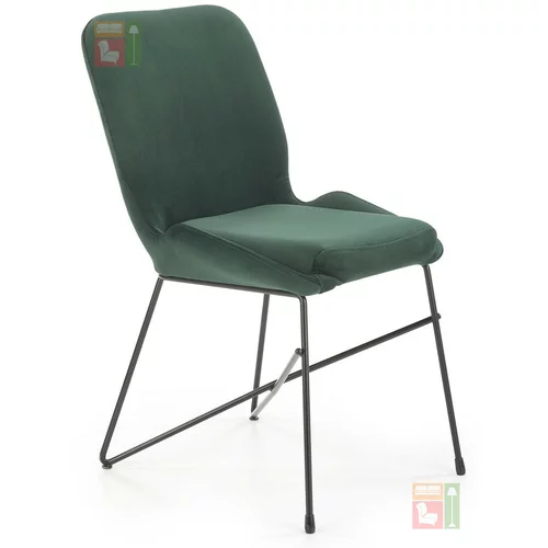 Halmar Jedilniški stol K454 - temno zelen