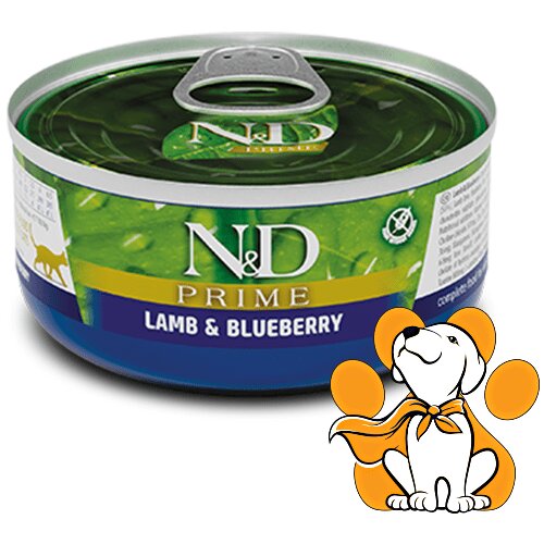 N&d prime Lamb & Blueberry 70g, Sa Jagnjetinom i Borovnicama za Zdravlje Mačaka Slike