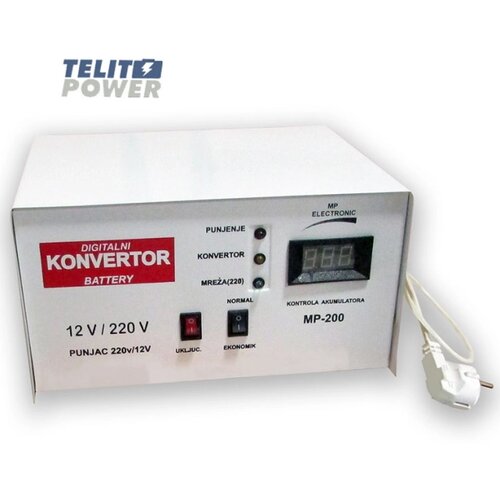 Digitalni pretvarač-punjač-konvertor 12/220V MP-200 - 14Ah kapaciteta Cene