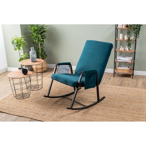Atelier Del Sofa Oden Single - Petrol Green Petrol Green Rocking Chair Cene