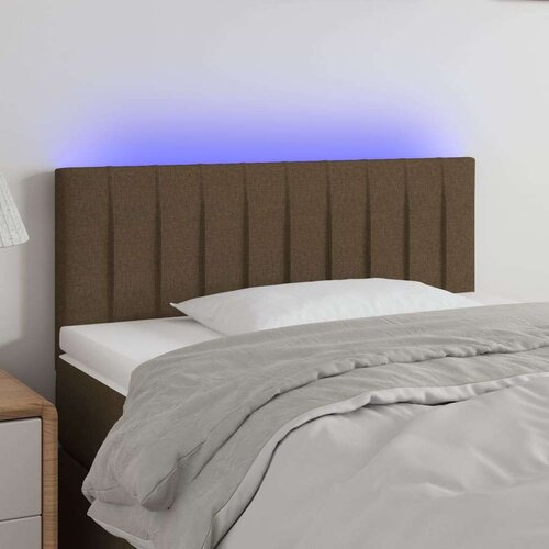  LED uzglavlje tamnosmeđe 80 x 5 x 78/88 cm od tkanine Cene