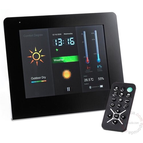 Intenso 7 WEATHERMAN, TEMP,VLAZ.VAZDUHA,PROGNOZA,DALJINSKI digitalni foto ram Slike
