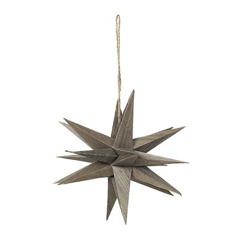 Broste Copenhagen DECO ETOILE &amp;#039;VENUS&amp;#039; BOIS Siva Slike