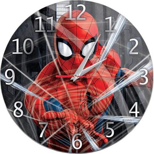 Marvel Zidni sat, Spider Man &amp;ndash; Gloss wall clock Spider Man 001 Slike