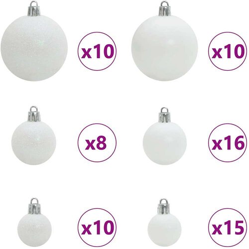 VidaXL Božićno drvce s 300 LED svjetlima Ružičasta 210 cm PVC Slike