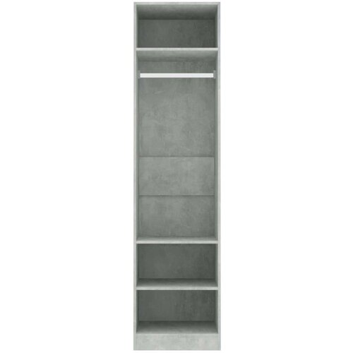 vidaXL Garderobna omara betonsko siva 50x50x200 cm iverna plošča, (20705583) Cene