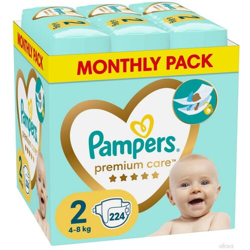 Pampers pelene Monthly pack Premium S2 MSB (224) Cene