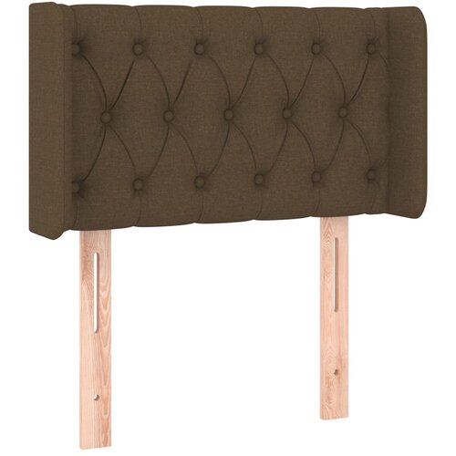 Maison Chic vzglavna omarica - nočna omarica - posteljna omarica z ušesi temno rjavo 83x16x78/88 cm blago, (21708235) Cene