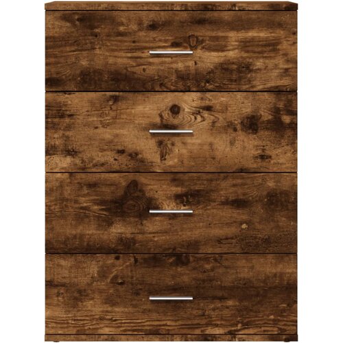  Komoda boja dimljenog hrasta 60x39x80 cm konstruirano drvo Slike