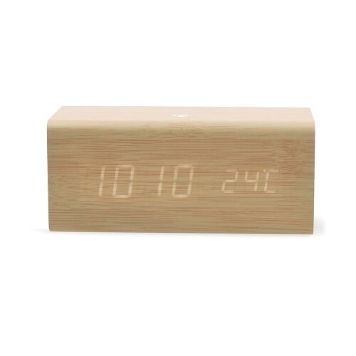 Nedis Digitalna FM budilka LED s snooze, datumom in termometrom, Bež, (5000232123) Slike