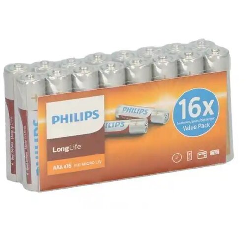 Philips baterija longlife R6 aaa 1/16 alkalna Slike