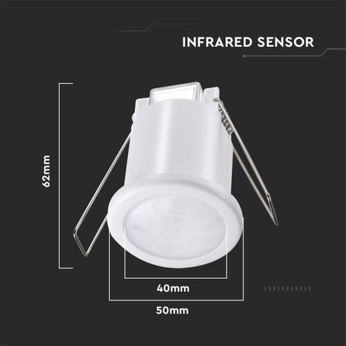  Ugradni pir senzor pokreta 360&amp;deg; 400W/230V, beo Slike