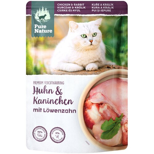 PURE NATURE Feline 12 x 85 g - Piščanec in kunec Cene