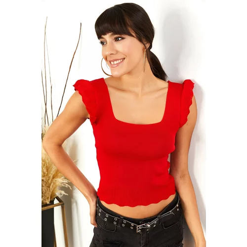 Olalook Blouse - Red - Slim fit
