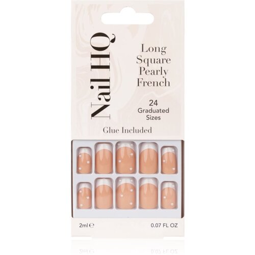 Nail HQ Long Square Umjetni nokti Pearly French 24 kom Cijene