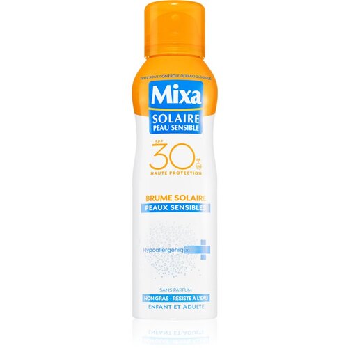 Mixa Solaire sprej za sunčanje bez mirisa za osjetljivu kožu SPF 30 200 ml Slike