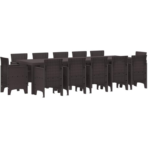  Vrtni set za objed 13 pcs Smeđa Poli ratan Cene