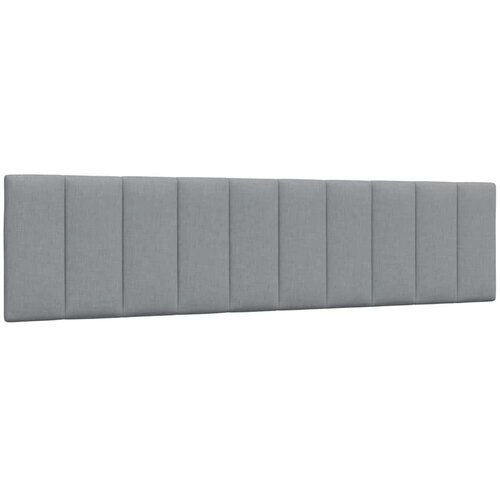 vidaXL Vzglavna stranica svetlo siva 200 cm blago Cene