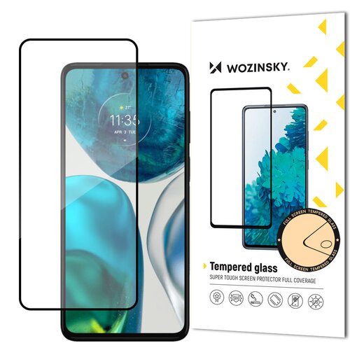 Wozinsky Trpežno kaljeno steklo 9H za celoten zaslon za Motorola Moto G52 z ohi&scaron;jem prijaznim okvirjem, črna, (21533923) Cene