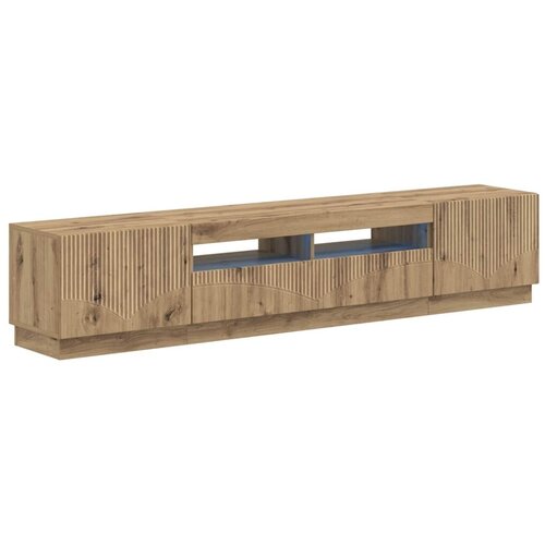  5-dijelni LED TV ormarić Hrast artisan Konstruirano drvo - Hrast artisan 100 cm Cene