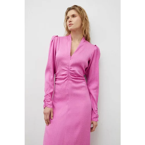 Gestuz Haljina boja: ružičasta, maxi, širi se prema dolje