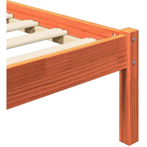  Okvir za krevet 2 pcs Vosak smeđa 150 x 200 cm Slike