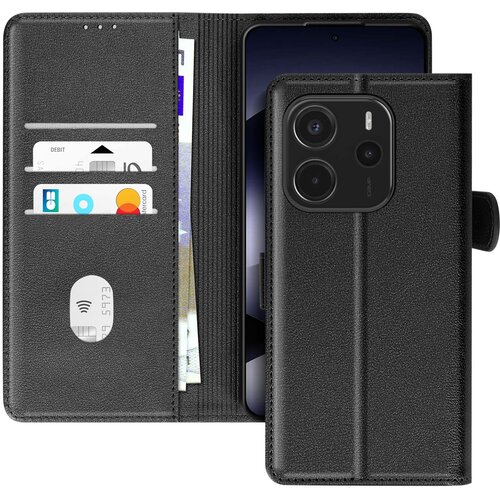 AVIZAR Ohi&scaron;je za Redmi Note 14 4G Clap Wallet Magnet Clasp, Črna, (5000014286) Cene