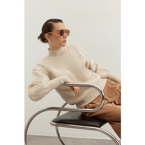 Trendyol Sweater - Beige - Regular fit Slike