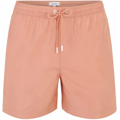 Calvin Klein Swimwear Kratke kopalne hlače roza / bela