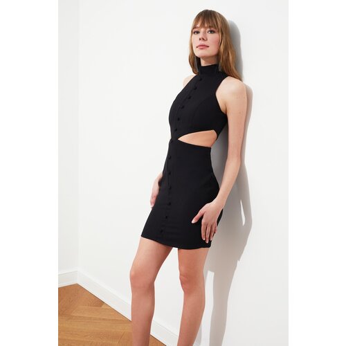 Trendyol Black Waist Detailing Dress Cene