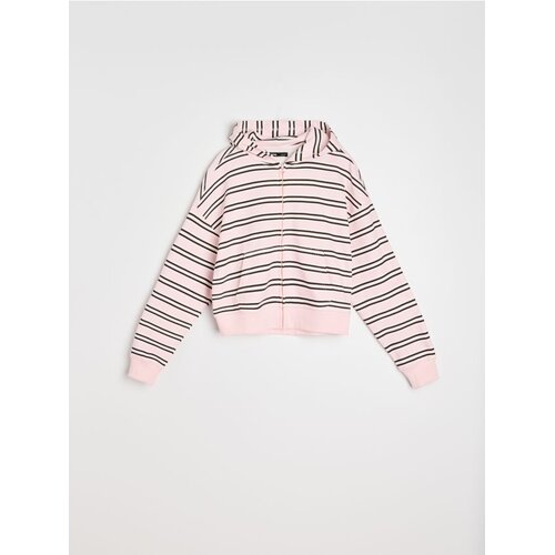 Sinsay Oversize dukserica s pamukom na pruge Slike