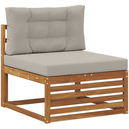  Set vanjskih sofa 5 kom. Prirodna i svijetlo siva 333 x 162,5 x 73 cm Slike