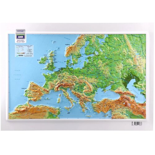 Junior Mount Everest, reljefasta mapa, A3, Evropa Bela Cene