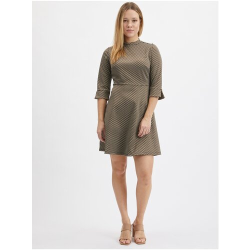 Orsay Brown Ladies Patterned Dress - Women Cene