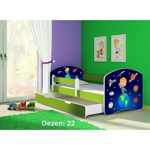 ACMA dečiji krevet II 140x70 F + dušek 6 cm GREEN22 Slike