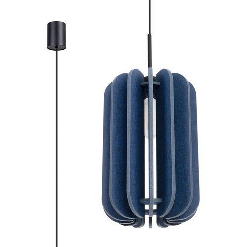 Sollux Lighting Sollux SL.1859 - Luster na sajli MULA 1xE27/15W/230V prečnik 27 cm plava Slike