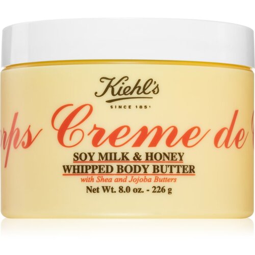 Kiehl&amp;#039;s Creme de Corps Soy Milk &amp;amp; Honey Whipped Body Butter maslo za telo z karitejevim maslom 226 g Slike