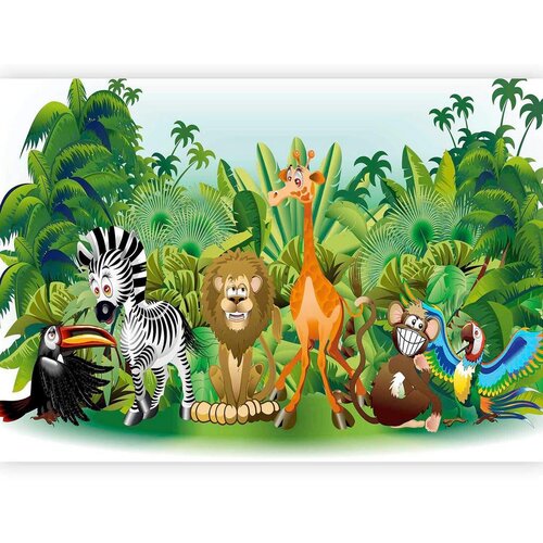 Artgeist Fototapeta Jungle Animals, 300x210cm Cene