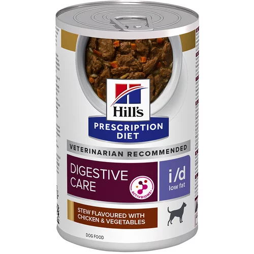 Hill’s Prescription Diet i/d Digestive Care Low Fat Ragout piletina za pse - 12 x 354 g