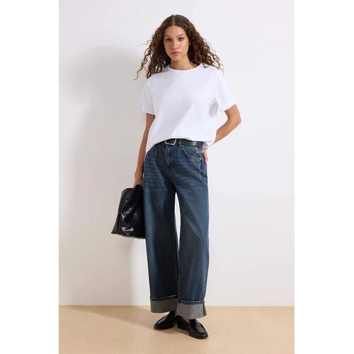 TRENDYOLMILLA ženske pantalone Twoss25Je00001, tamnoplava Cene
